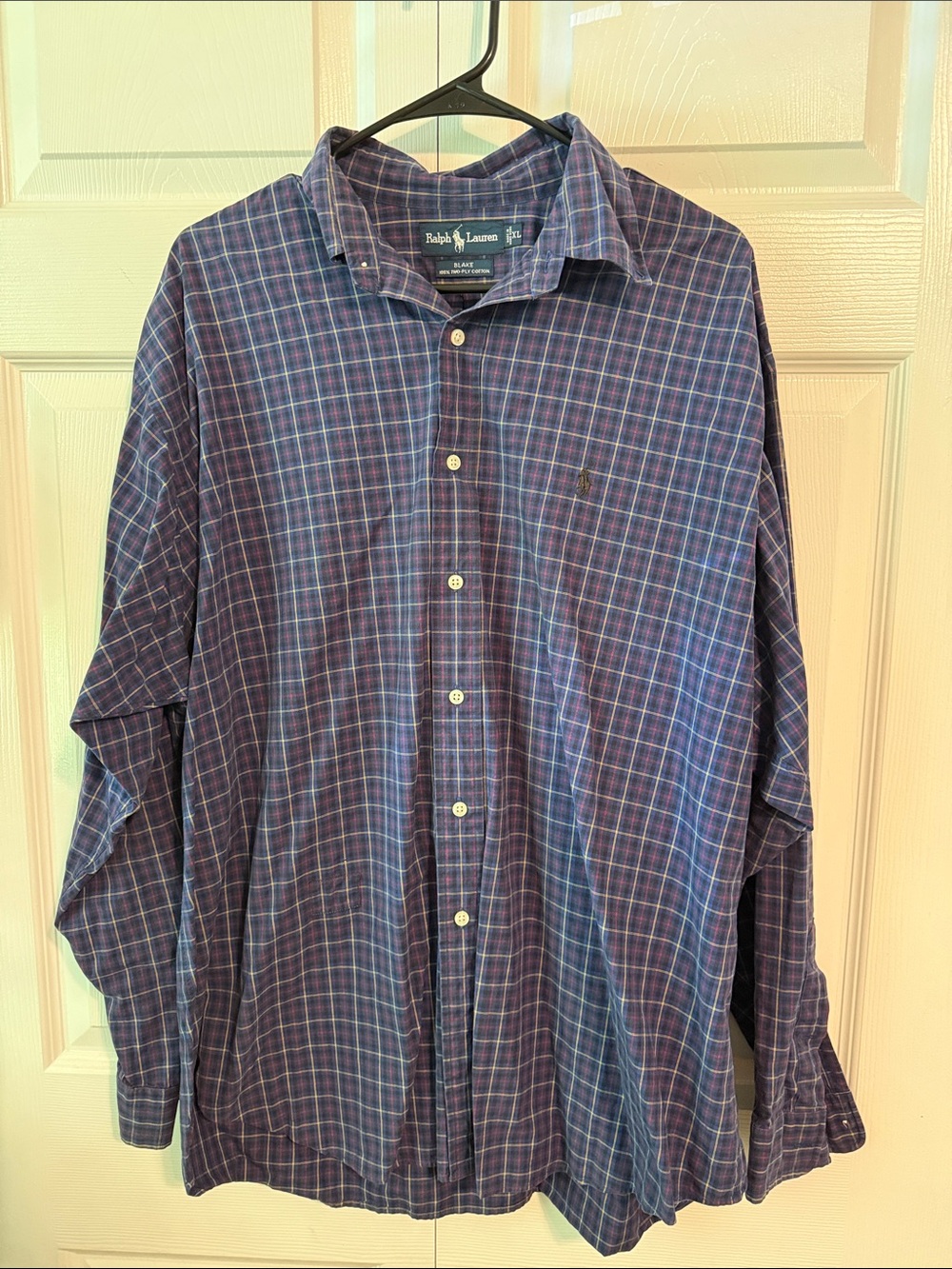 Polo by Ralph Lauren Purple & Blue Plaid Button-Down Shirt